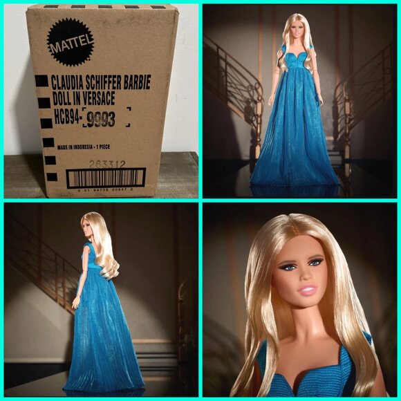 Barbie Signature Supermodel Claudia Schiffer Doll in Versace Gown BRAND NEW - Picture 1 of 1